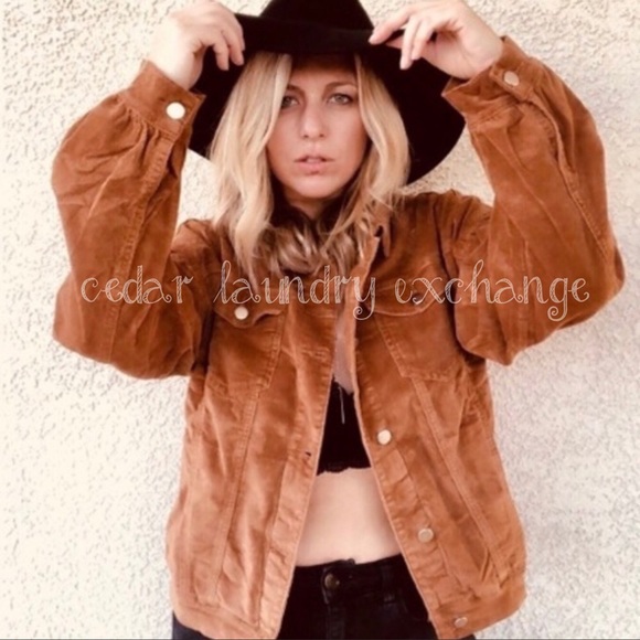 Rust Corduroy Jacket - Picture 2 of 8